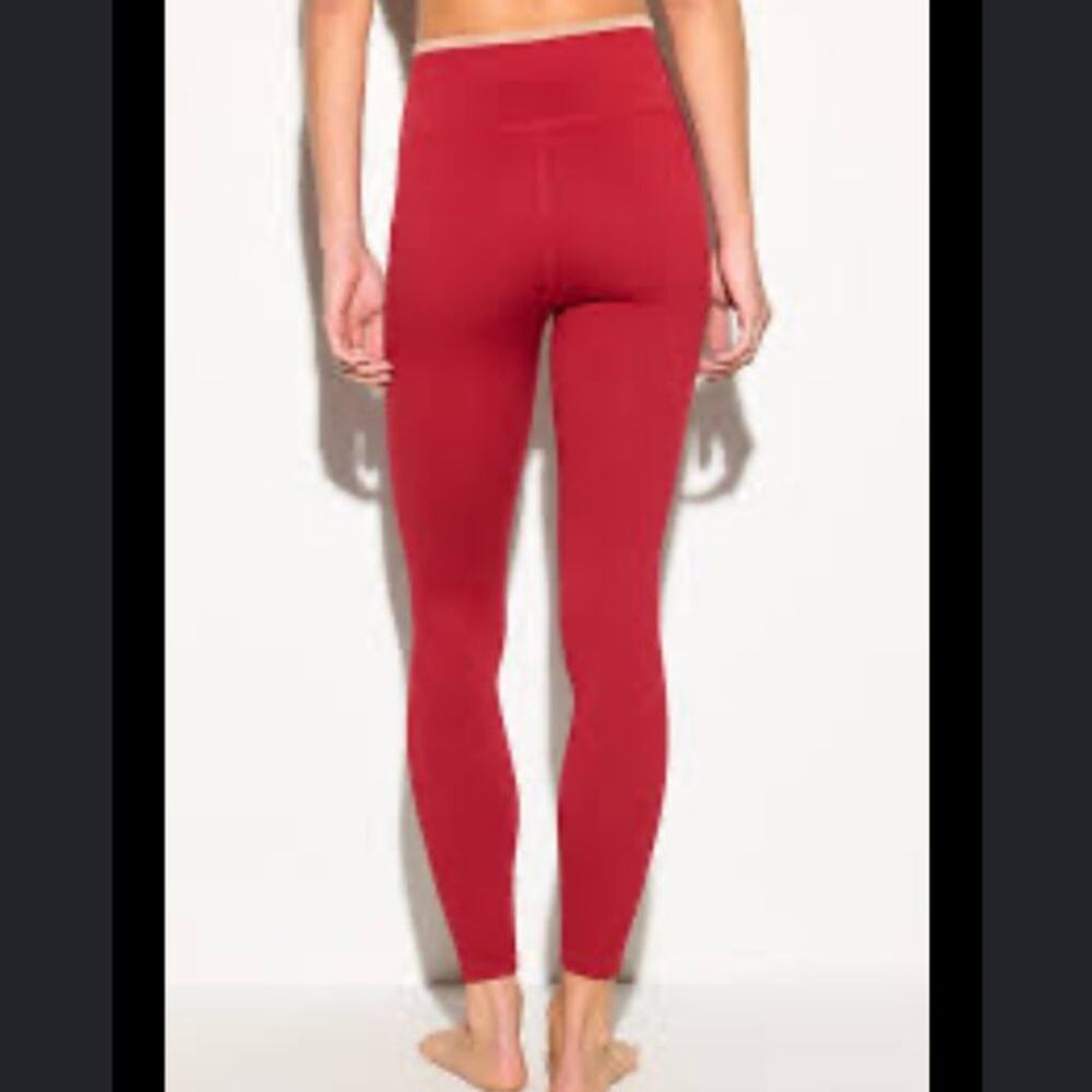 Spiritual Gangster Love Seamless 7/8 leggings in red